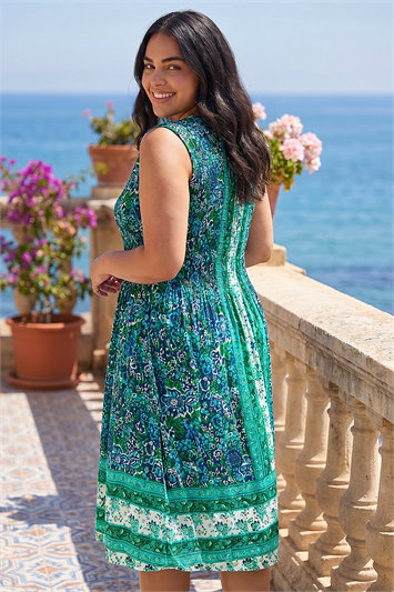 Curve Paisley Print Midi Dress 14752809