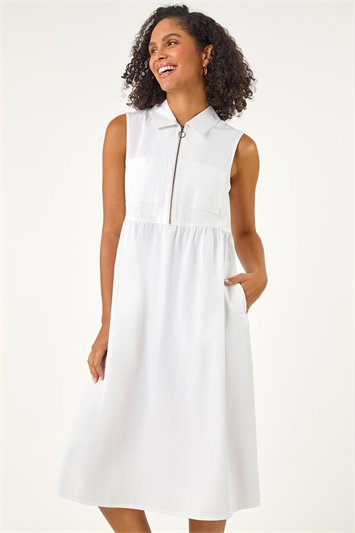 White Denim Dresses | Roman UK
