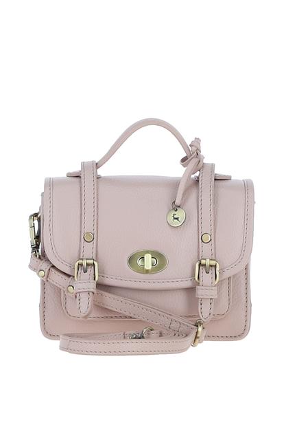 Black Stylish Real Leather Small Satchel Bag