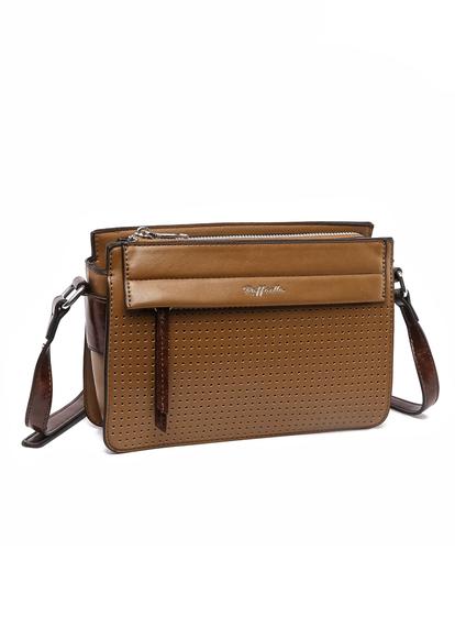 Brown Cross Body Satchel Bag