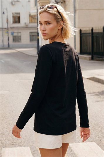 Long Sleeve Jersey Top 19513008