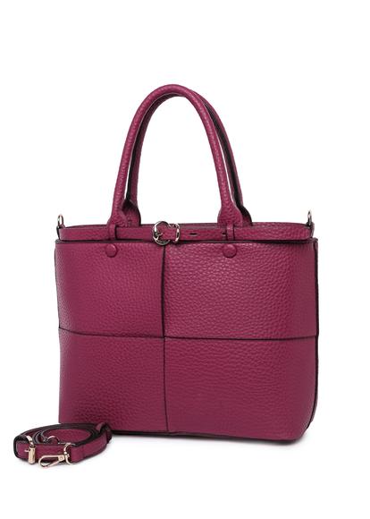 Red Buckle Shoulder Bag