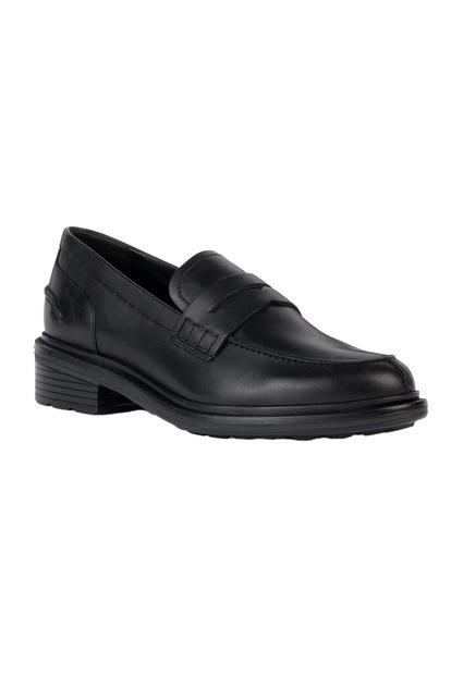 Black Walk Pleasure Leather Moccasins