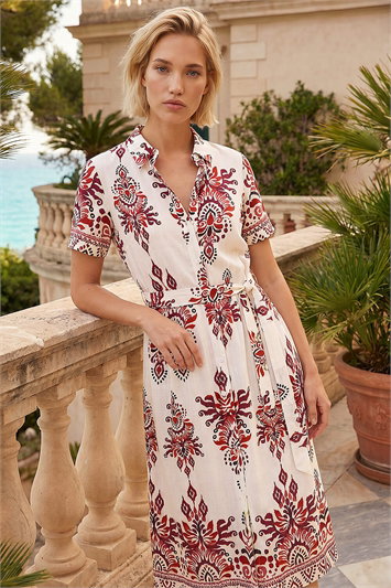 Baroque Shirt Dress 14918638