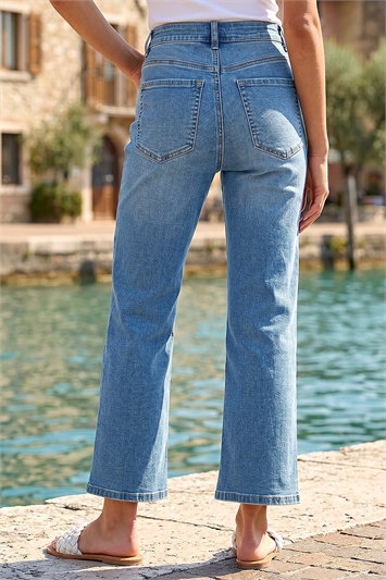 Petite Bootcut Cropped Jeans 18101729
