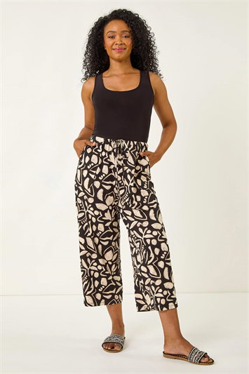 Petite Abstract Stretch Trouser 18089908