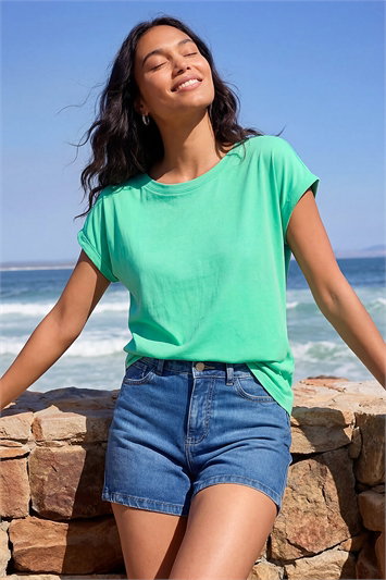Stretch Cotton Jersey T-Shirt 19301802