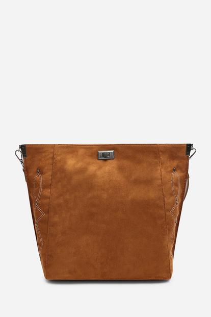 Black 'Kelp' Tote Handbag For Women With Minimal Stitch Detail