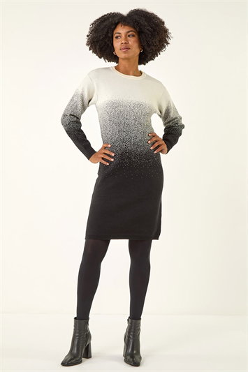 Ombre Knitted Jumper Dress 14434938