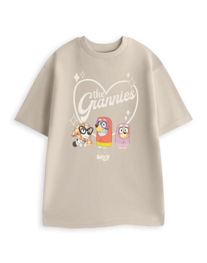 Cream Bluey Grannies Large T-Shirt