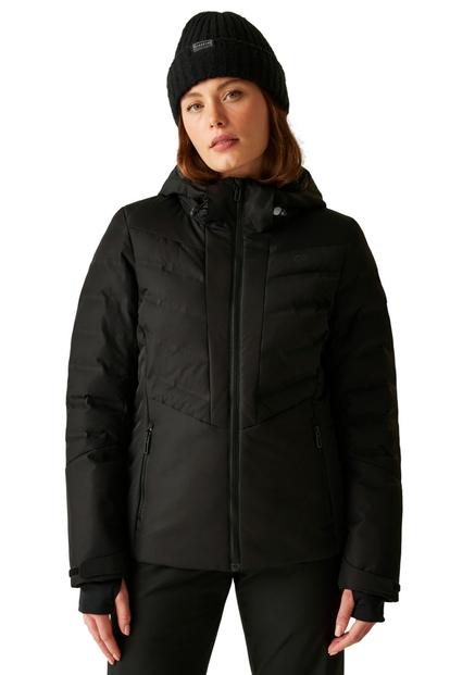 Black Gliding Waterproof Ski Jacket