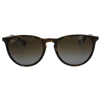 Brown Round Tortoise & Gunmetal Brown Gradient Polarized Erika 4171 Sunglasses