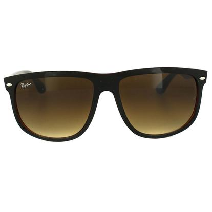 Black Rectangle Top Black On Brown Brown Gradient 4147 Sunglasses