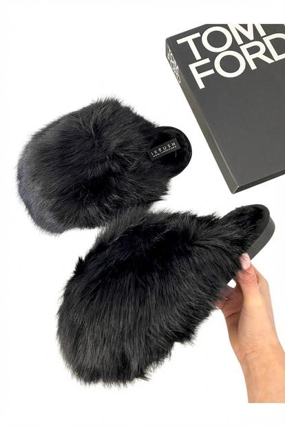 Mildred Fluffy Faux Fur Winter Sandals M000016327