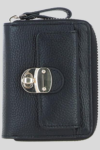 Black 'Sorellia' Real Leather Purse