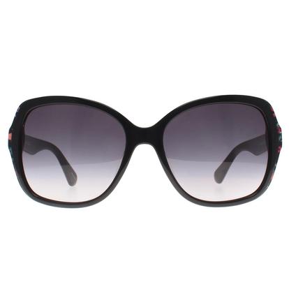 Black Butterfly Black Pattern Dark Grey Gradient Karalyn/S Sunglasses