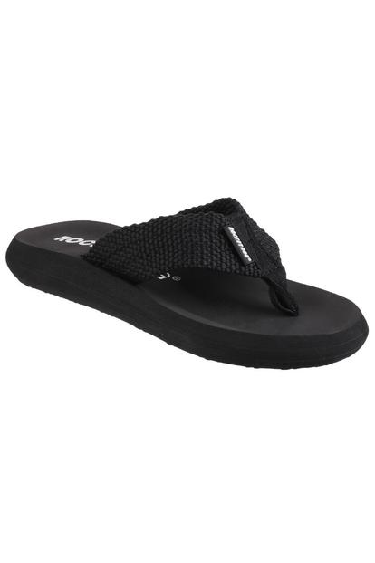 Black Sunset Slip On Sandals