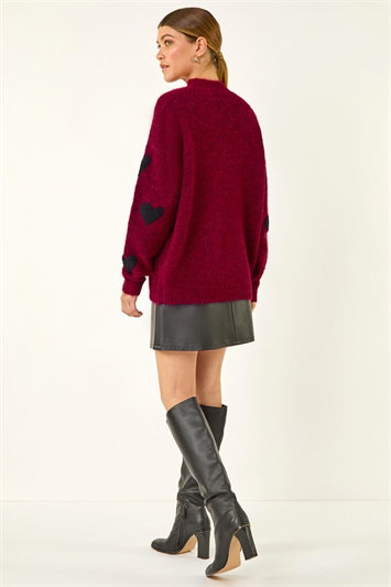 Scattered Heart Knit Jumper 16223878