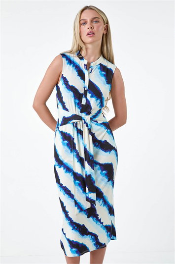 Petite Tie Dye Stretch Dress 14564509