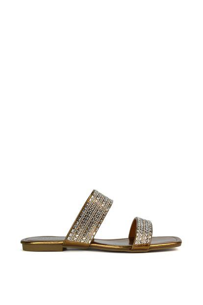 'Lucy' Slip On Flat Cork Slider Mules M000023842