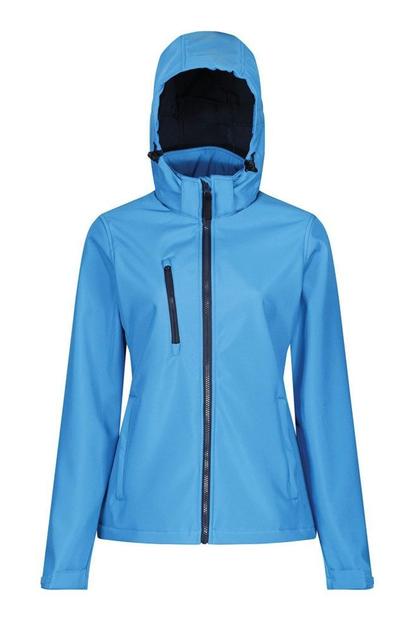 Black Venturer Hooded Soft Shell Jacket