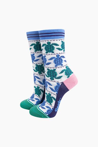 Sea Turtles Starfish Bamboo Socks M000029489