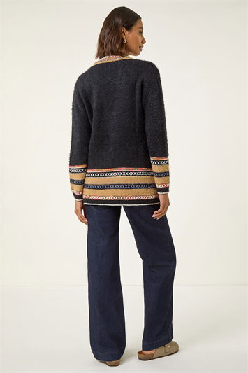 Cross Stitch Detail Knit Cardigan 16221208