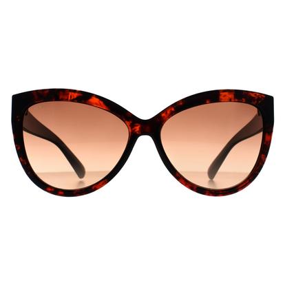 Red Cat Eye Transparent Red Havana Brown Gradient N2806