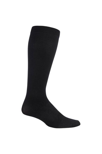 Black 80 Denier Knee High Flight Socks For Dvt