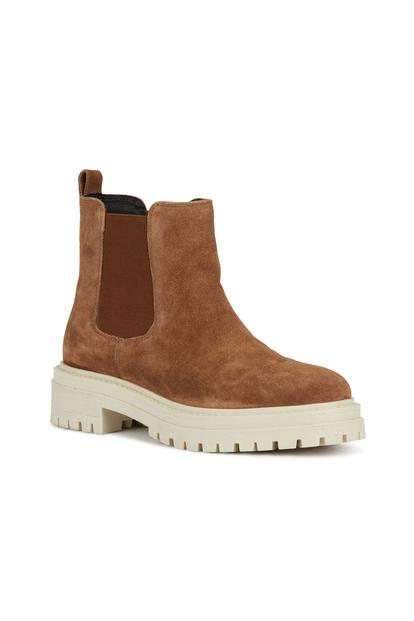 Brown Iridea Suede Ankle Boots
