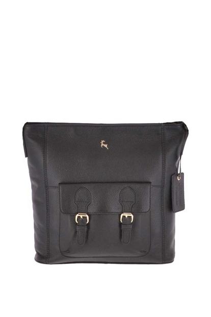Black Medium Leather Shoulder Bag