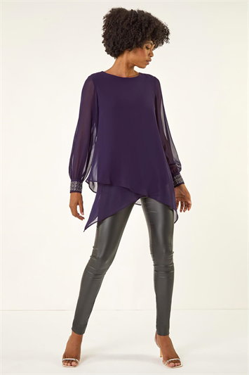 Sparkly Detail Layered Top 20189076