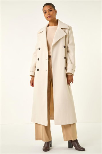 Textured Premium Belted Smart Coat 12040524