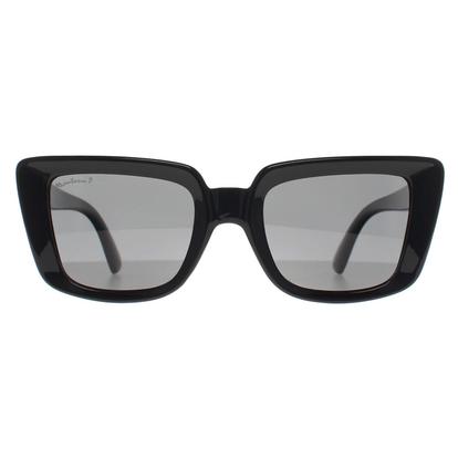 Black Rectangle Shiny Black Smoke Polarized Mp193
