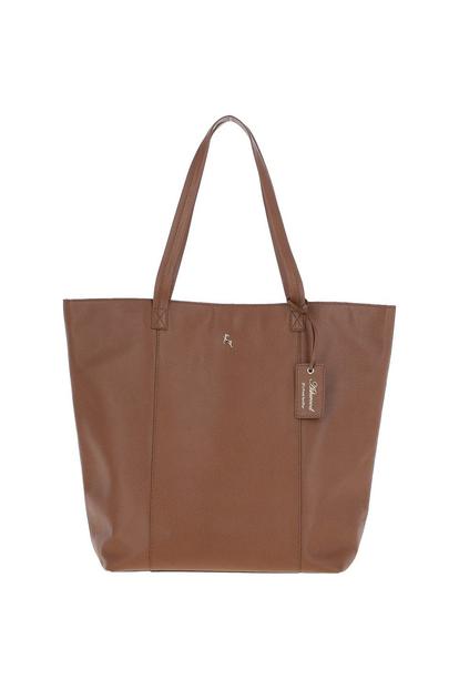 Black 'Bulky' Long Handle Leather Shopper Bag