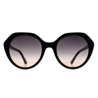 Black Oval Shiny Black Blue Pink Gradient Gf6201