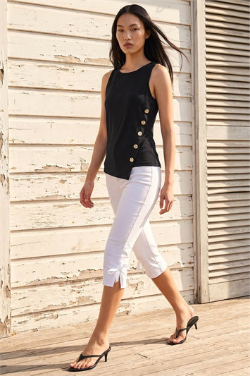 Dusk Asymmetric Button Detail Top 19498908