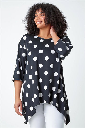 Curve Polka Dot Bar Back Stretch Top 19293208