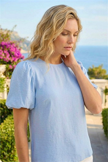 Blue Balloon Short Sleeve Top