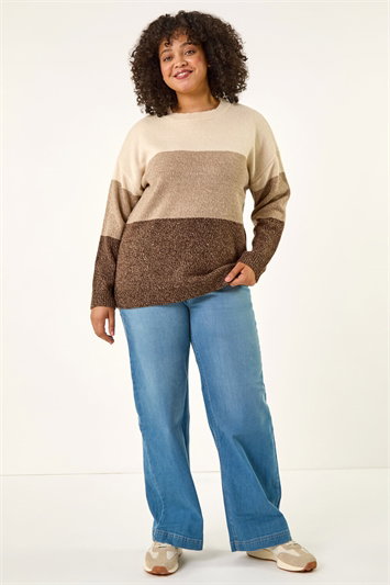 Curve Ombre Stripe Knit Jumper 16102488