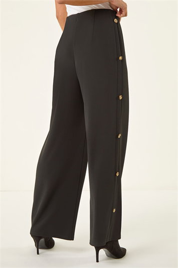 Petite Button Detail Stretch Trouser 18117108