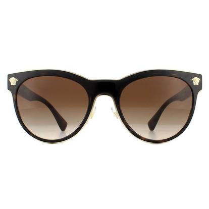 Brown Cat Eye Dark Havana Brown Gradient Sunglasses