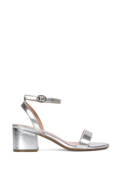 'Gemma' Low Block Heel Open Toe Strappy Sandal Shoes M000013131