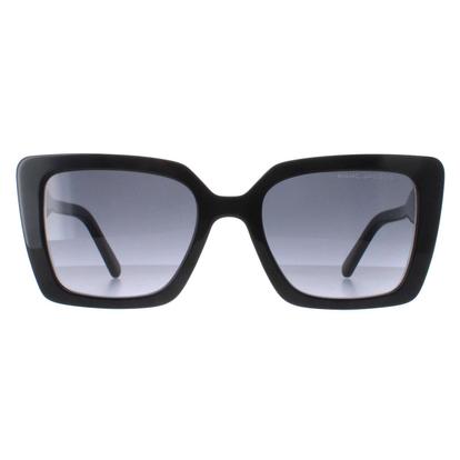 Black Square Shiny Black Dark Grey Gradient Marc 733/S