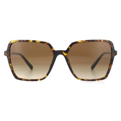 Brown Square Havana Brown Gradient Sunglasses