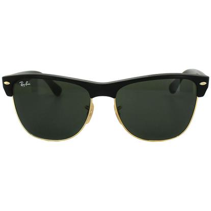 Black Oval Demi Shiny Black Green Clubmaster Oversized 4175 Sunglasses