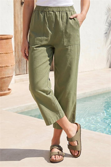 Petite Stretch Crop Trousers 18121482