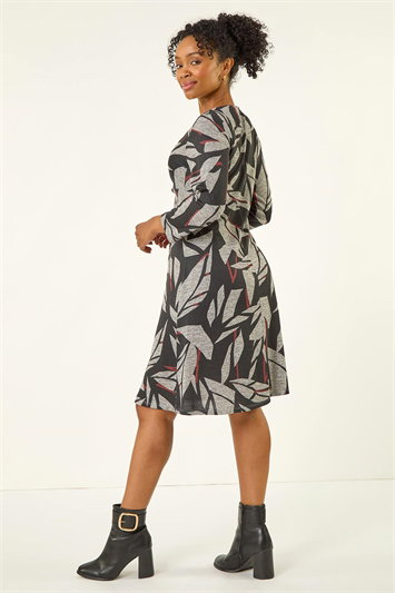 Petite Floral Print Twist Front Dress 14818408
