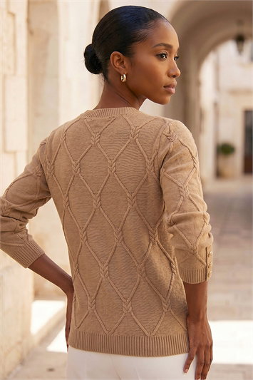 Petite Button Cuff Jumper 16228816