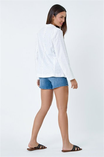 Cotton Broderie Blazer Jacket 15028494
